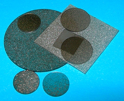 Внешний вид поликристаллических алмазных пластин